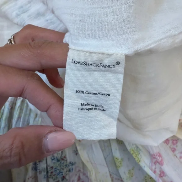 LoveShackFancy White Floral Dress - Picture 7 of 8